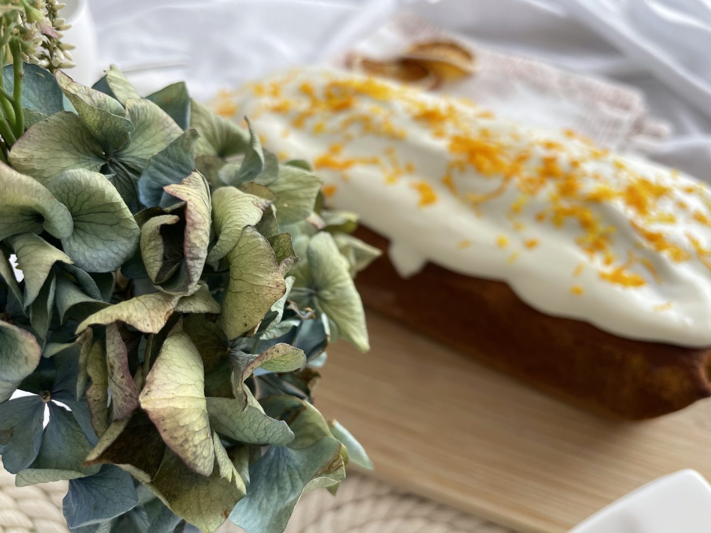 Kürbiskuchen mit Orangen-Frischkäsecreme